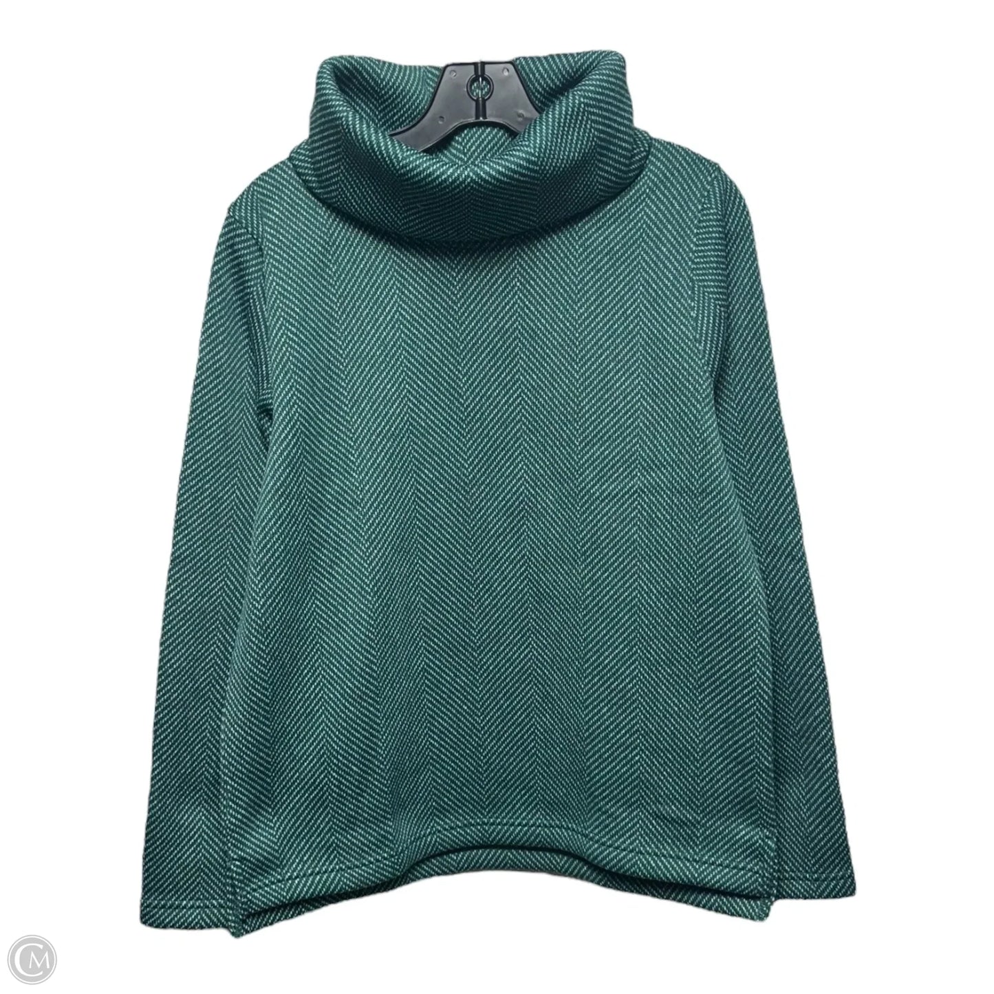 Turtleneck Top Long Sleeve By J. Crew In Green, Size: M
