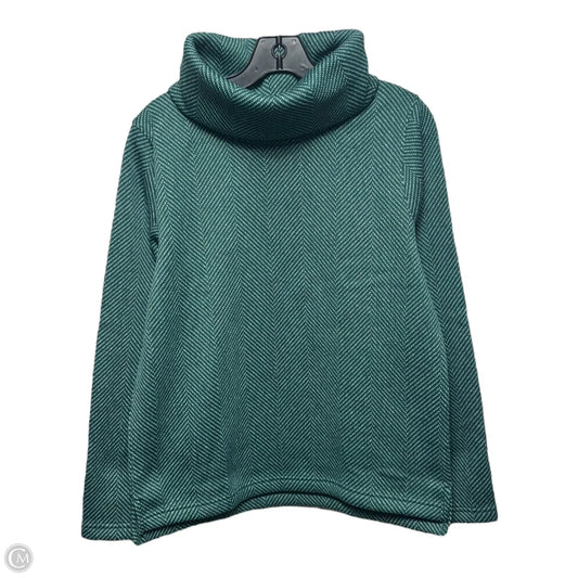 Turtleneck Top Long Sleeve By J. Crew In Green, Size: M