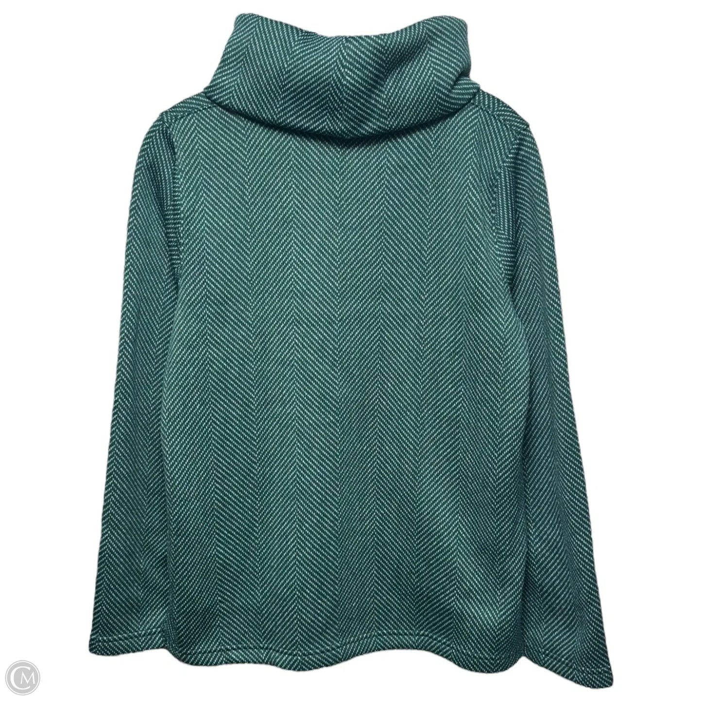 Turtleneck Top Long Sleeve By J. Crew In Green, Size: M