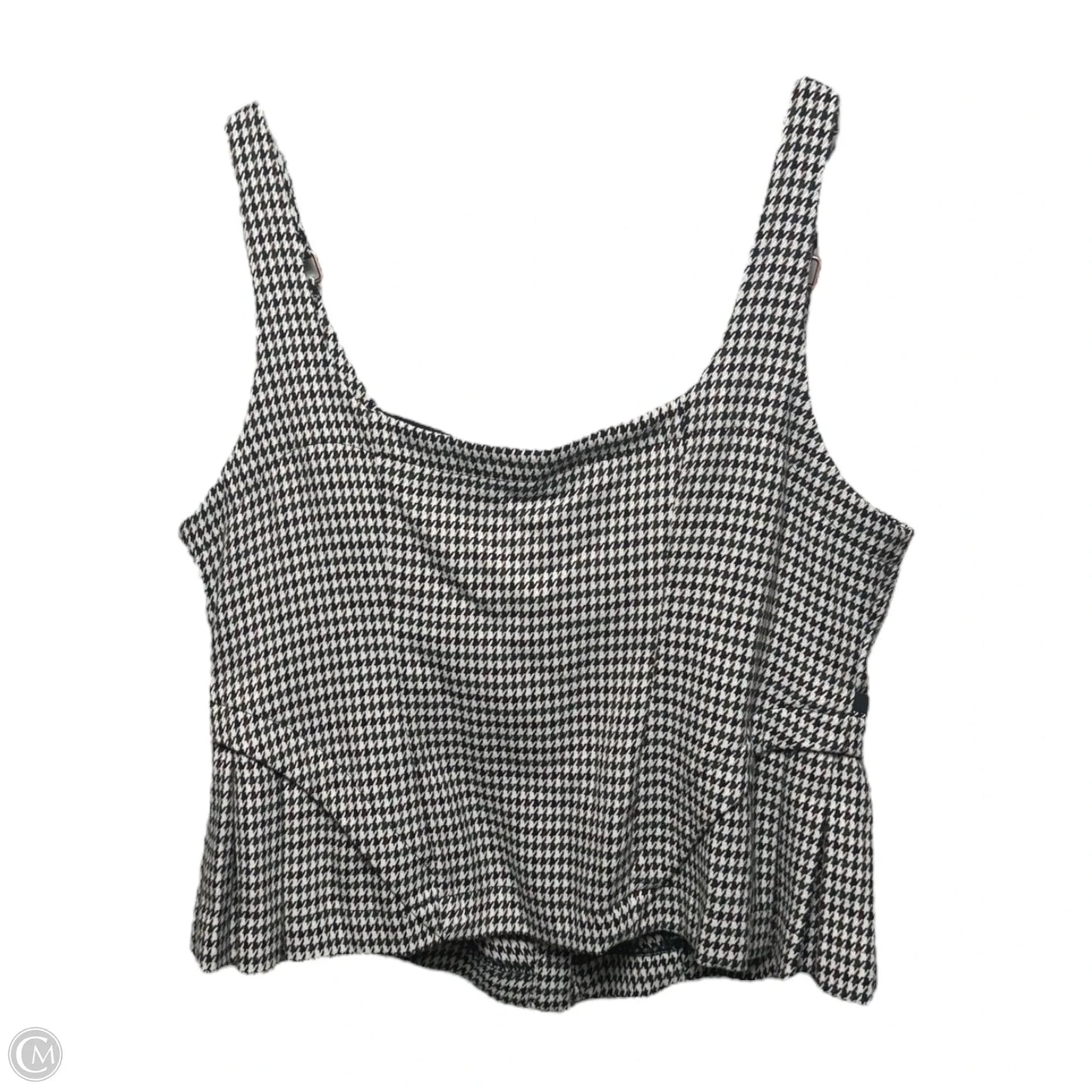 Houndstooth Top Sleeveless By Maeve In Multi-colored, Size: Xl