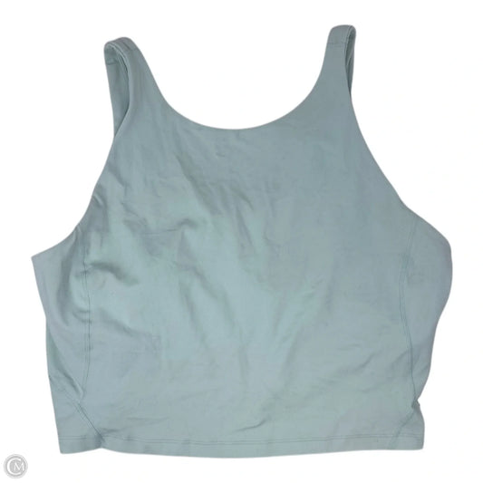 Athletic Tank Top By Lululemon In Aqua, Size: 14