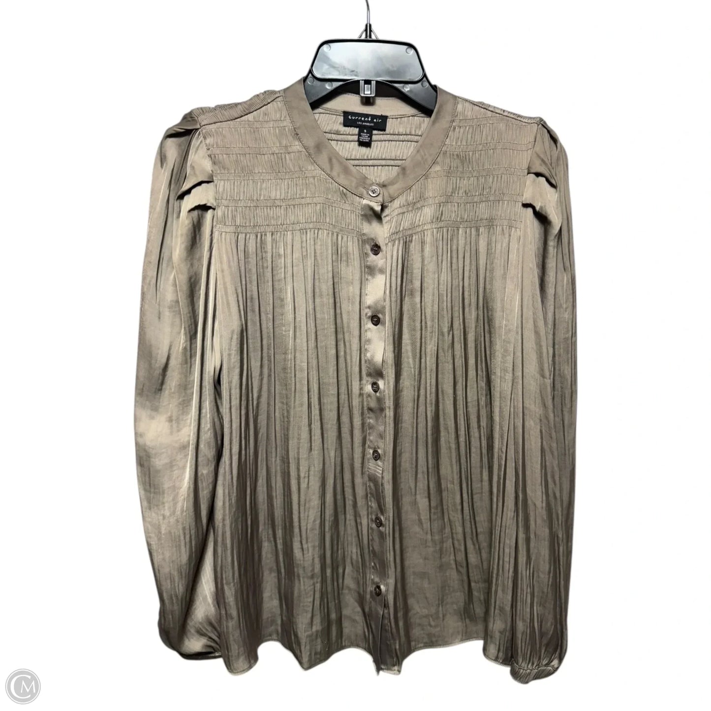 Top Long Sleeve By Current Air In Taupe, Size: S
