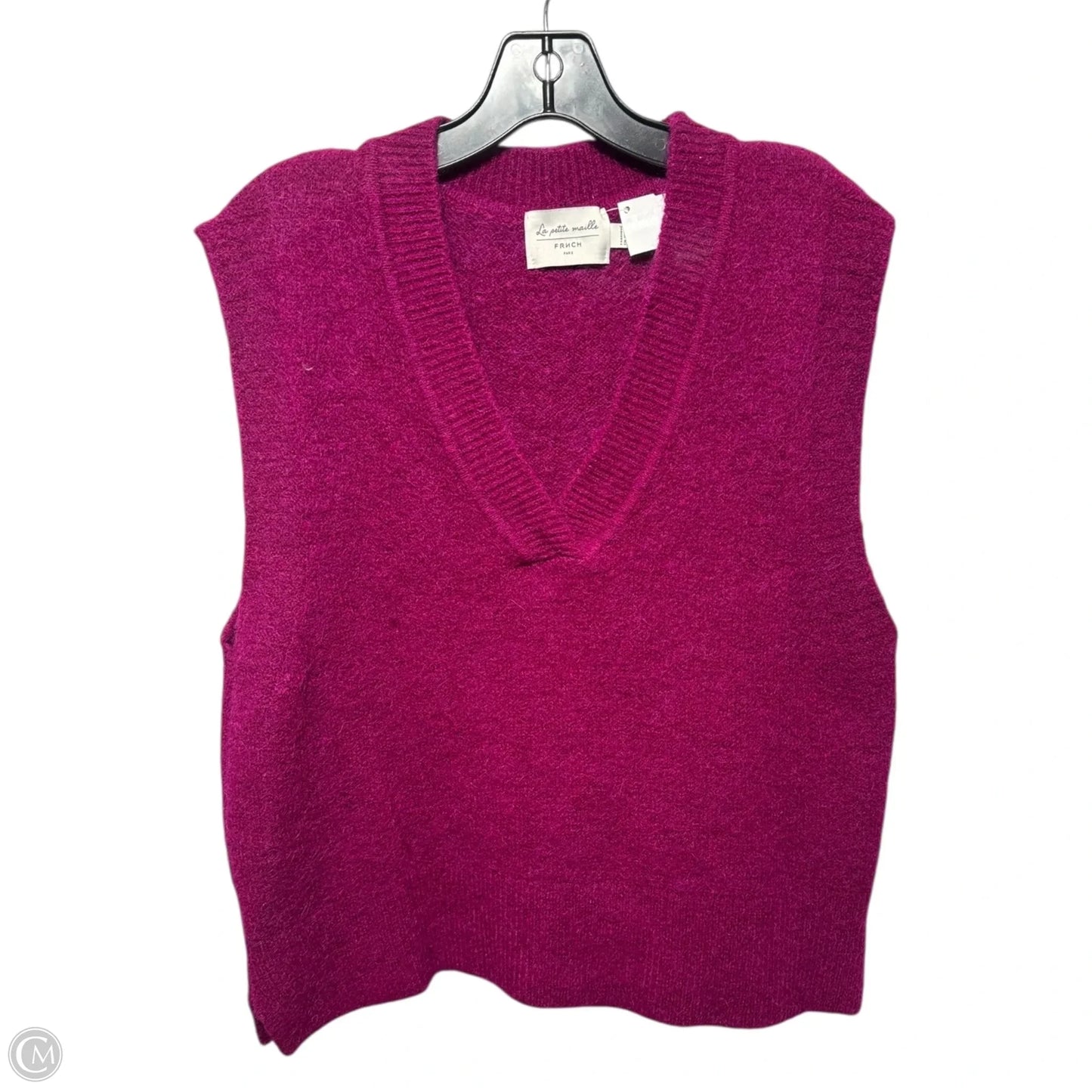 Vest Sweater By Frnch In Purple, Size: M
