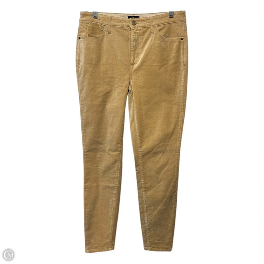 Metallic Pants Corduroy By Talbots In Gold, Size: 4