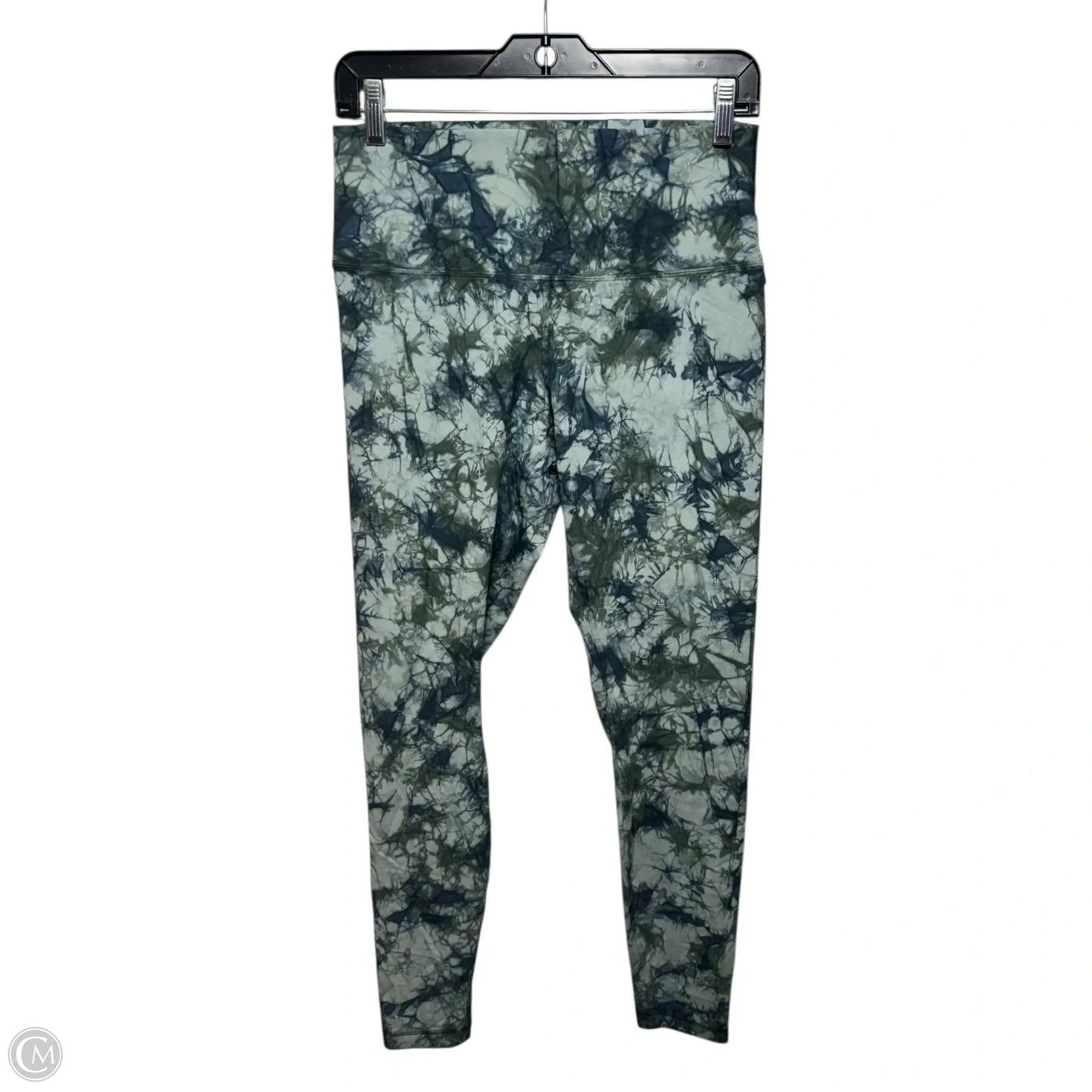 Athletic Leggings By Lululemon In Blue & Green, Size: 10