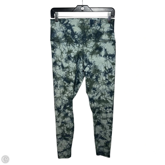 Athletic Leggings By Lululemon In Blue & Green, Size: 10