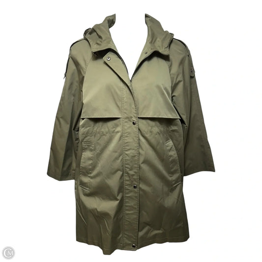 Trench Coat By Sam Edelman In Green, Size: L