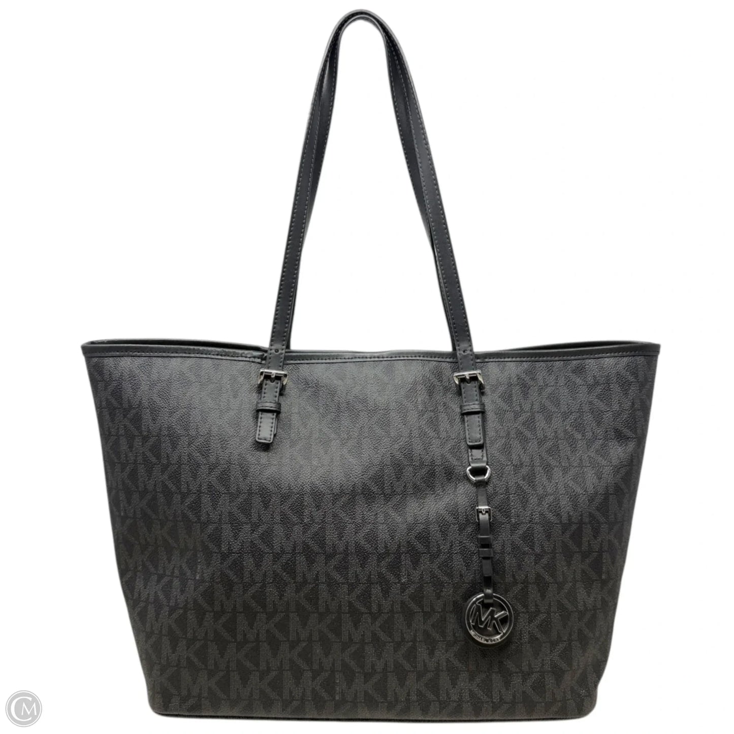 Jet Set Signature Travel Tote Designer By Michael Kors, Size: Medium