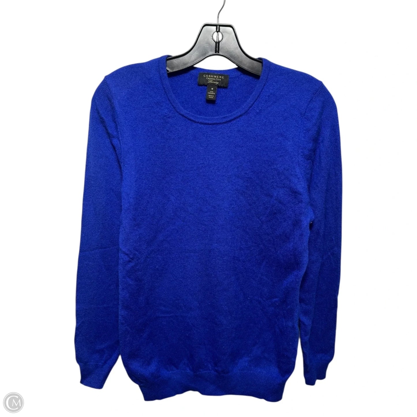 Sweater Cashmere By Charter Club In Blue, Size: M