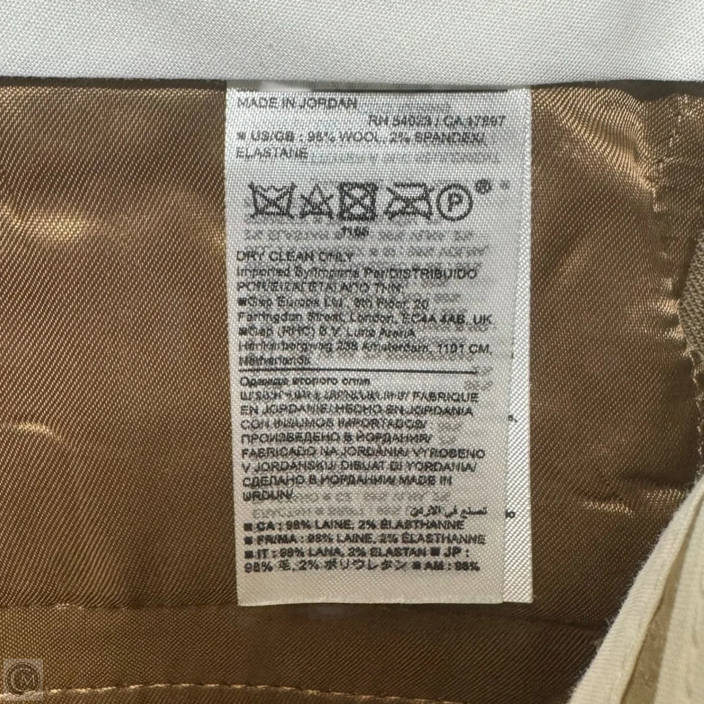 Wool Pants Wide Leg By Banana Republic In Tan, Size: 6