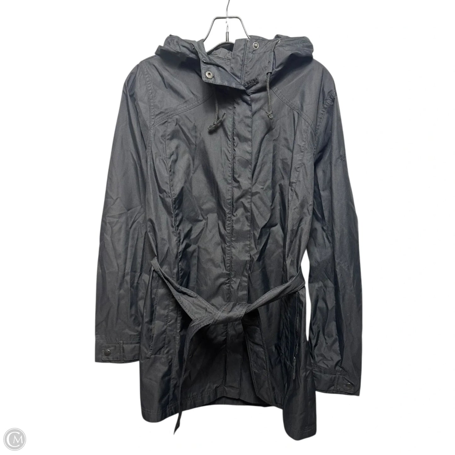 Coat Raincoat By Columbia In Black, Size: L