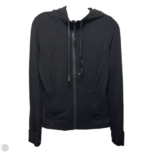 Athletic Jacket By Lululemon In Black, Size: 6