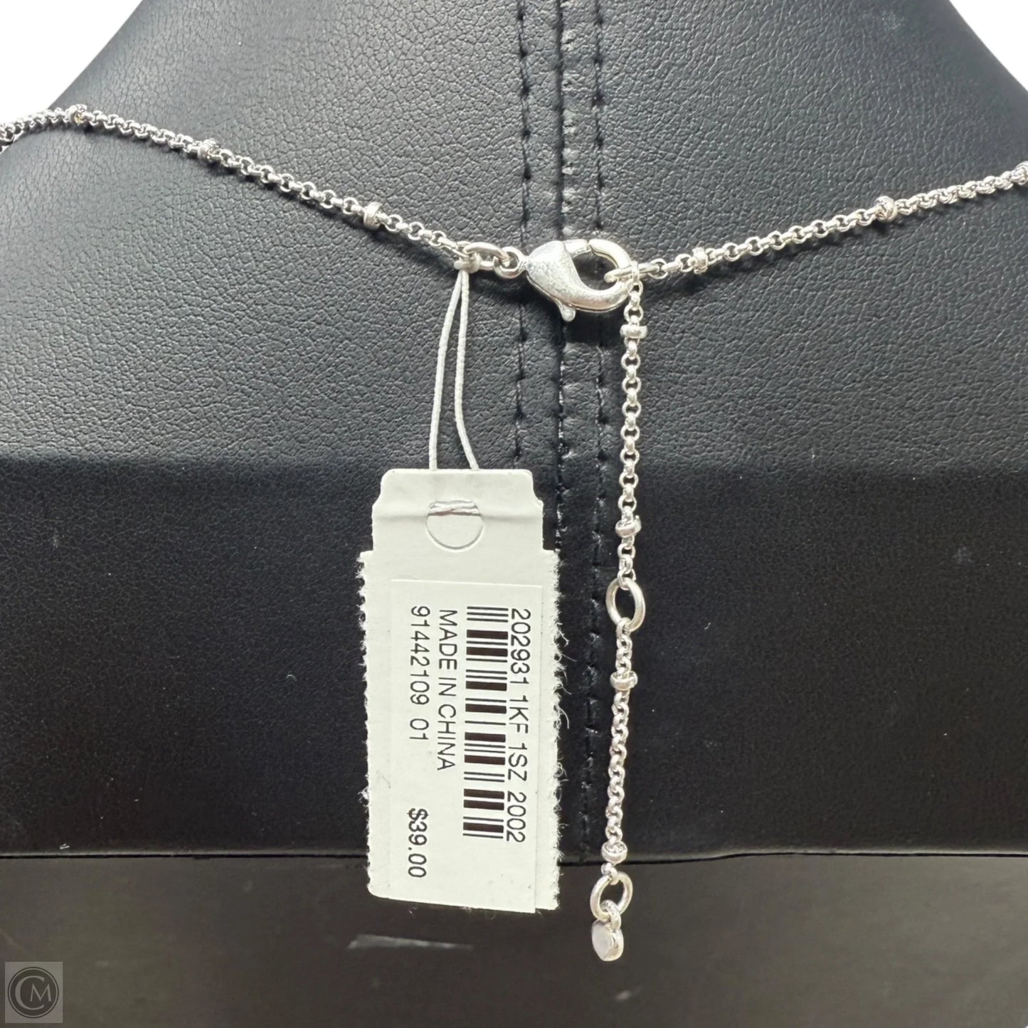 Silver Tone Heart Pendant Long Necklace By J. Jill