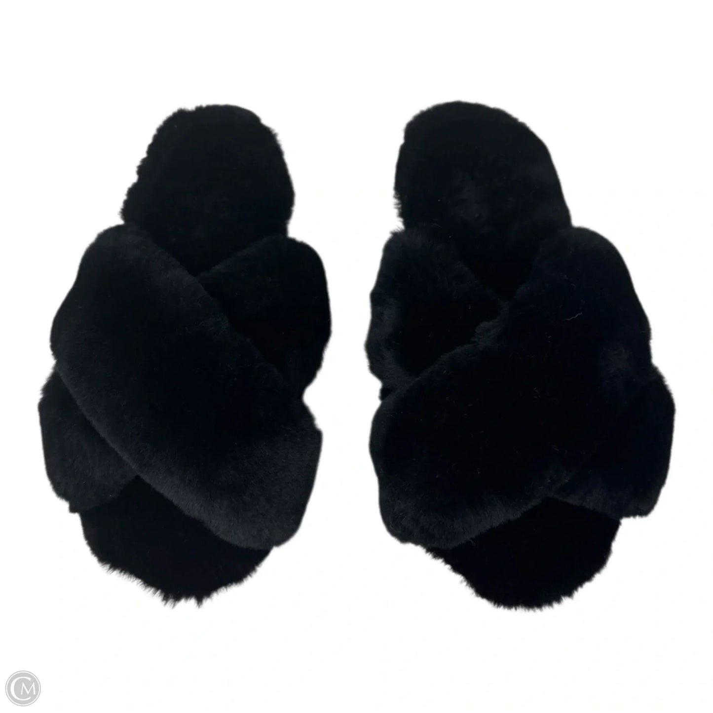 Sheep Slide Slippers Designer By Ugg In Black, Size: 6