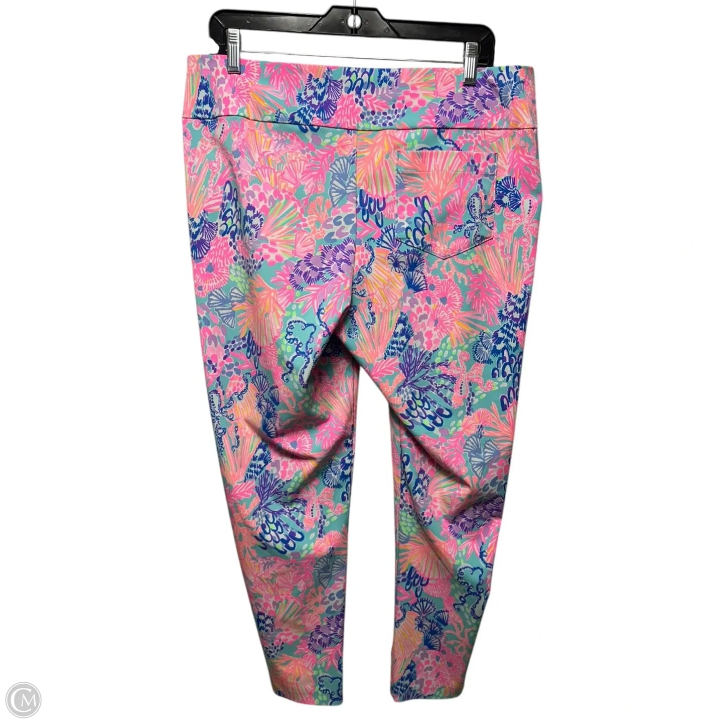 Athletic Leggings Pants Designer By Luxletic Lilly Pulitzer In Multi-colored, Size: 14