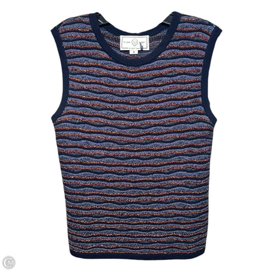 Top Sleeveless Luxury Designer By St John Collection In Striped Pattern, Size: S