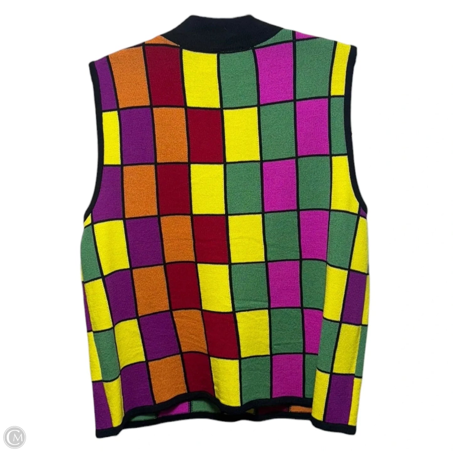 Color Block Top Sleeveless Luxury Designer By St John Collection In Multi-colored, Size: L