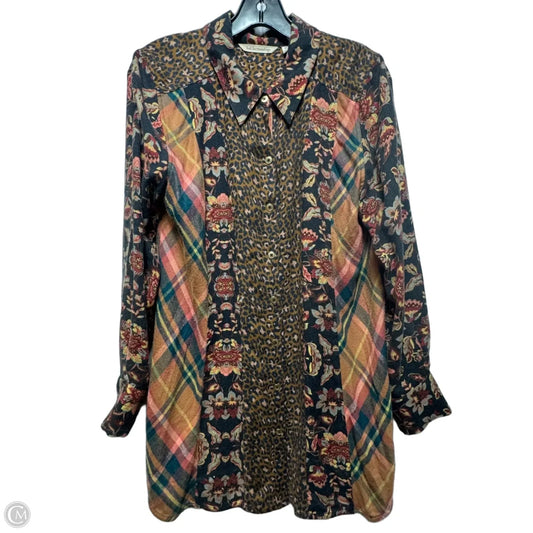 Top Long Sleeve By Soft Surroundings In Multi-colored, Size: M