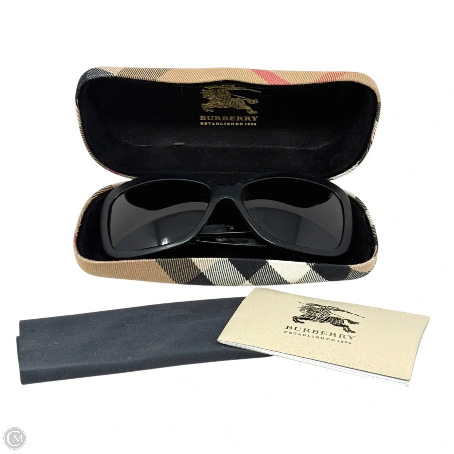 Classic Print Rounded Square B4173 Sunglasses Luxury Designer By Burberry