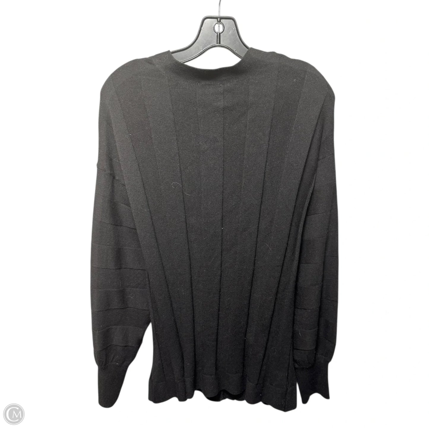 Pearl Button Sweater Cardigan By Crown And Ivy In Black, Size: 1x