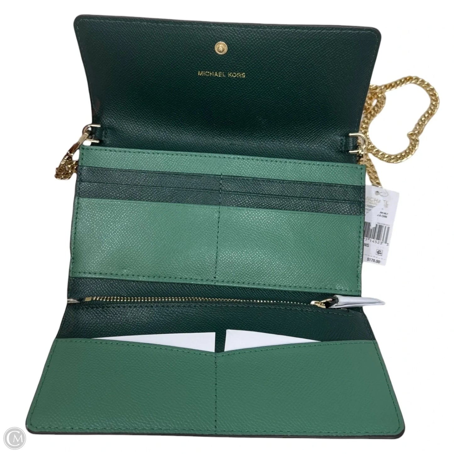 Wallet On Chain Crossbody Designer By Michael Kors, Size: Small