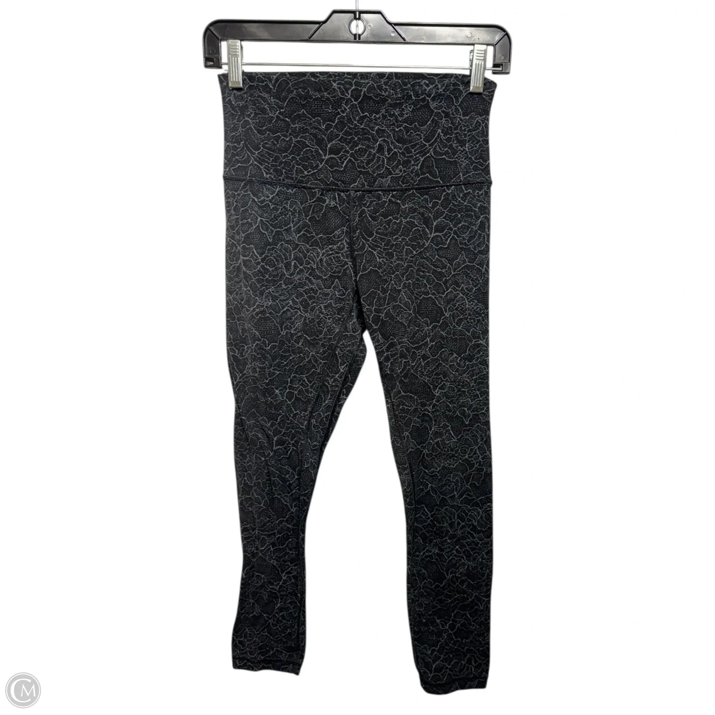 Athletic Leggings By Lululemon In Black & Grey, Size: 6