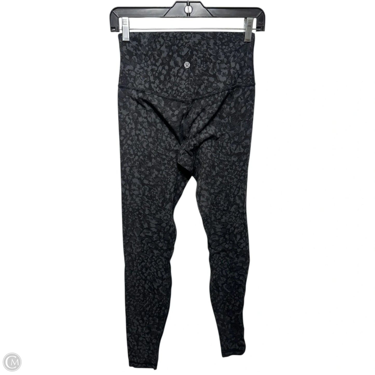 Athletic Leggings By Lululemon In Black & Grey, Size: 6