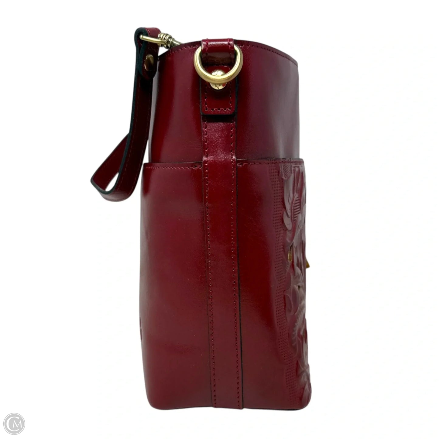 Harper Tote In Berry Red Designer By Patricia Nash, Size: Large