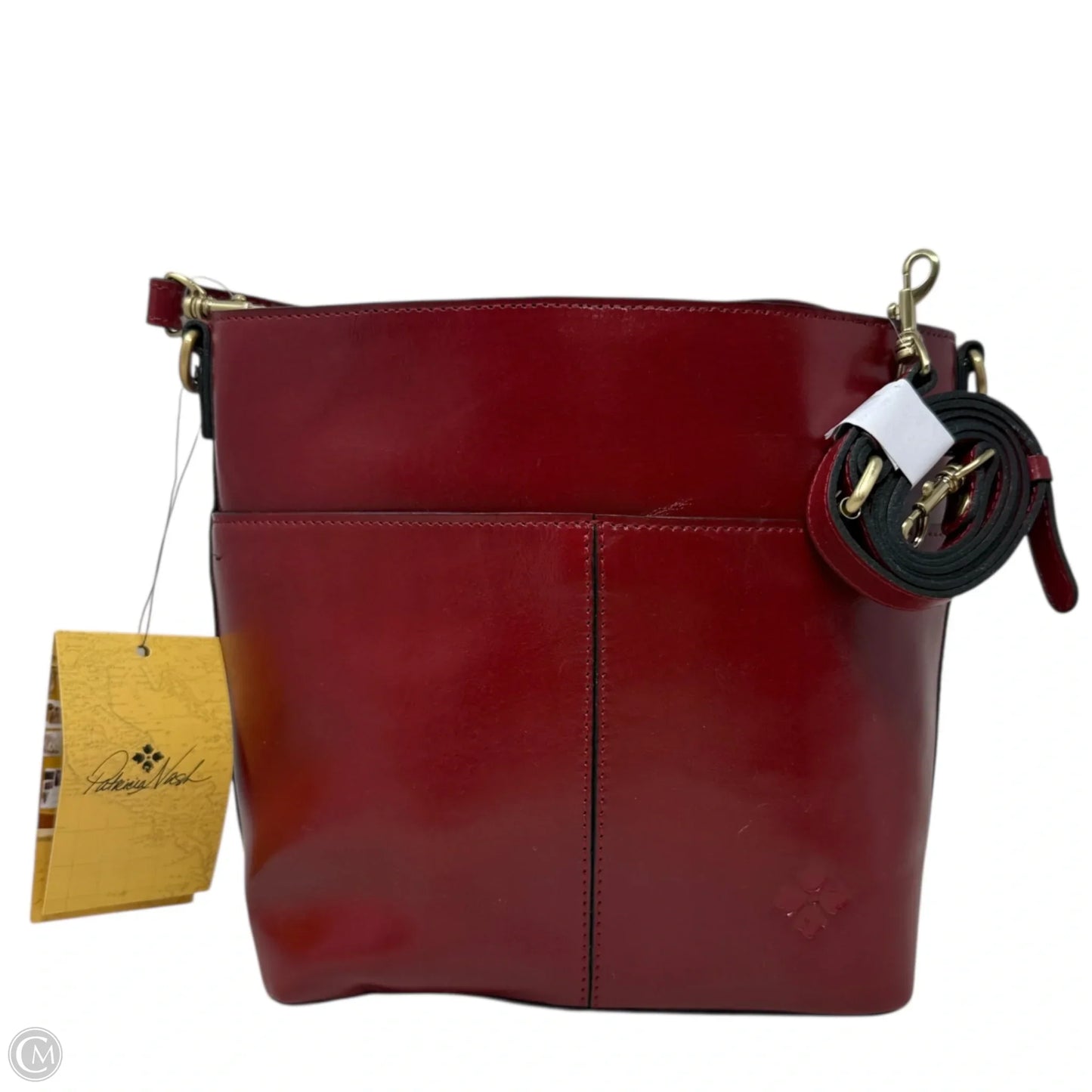 Harper Tote In Berry Red Designer By Patricia Nash, Size: Large