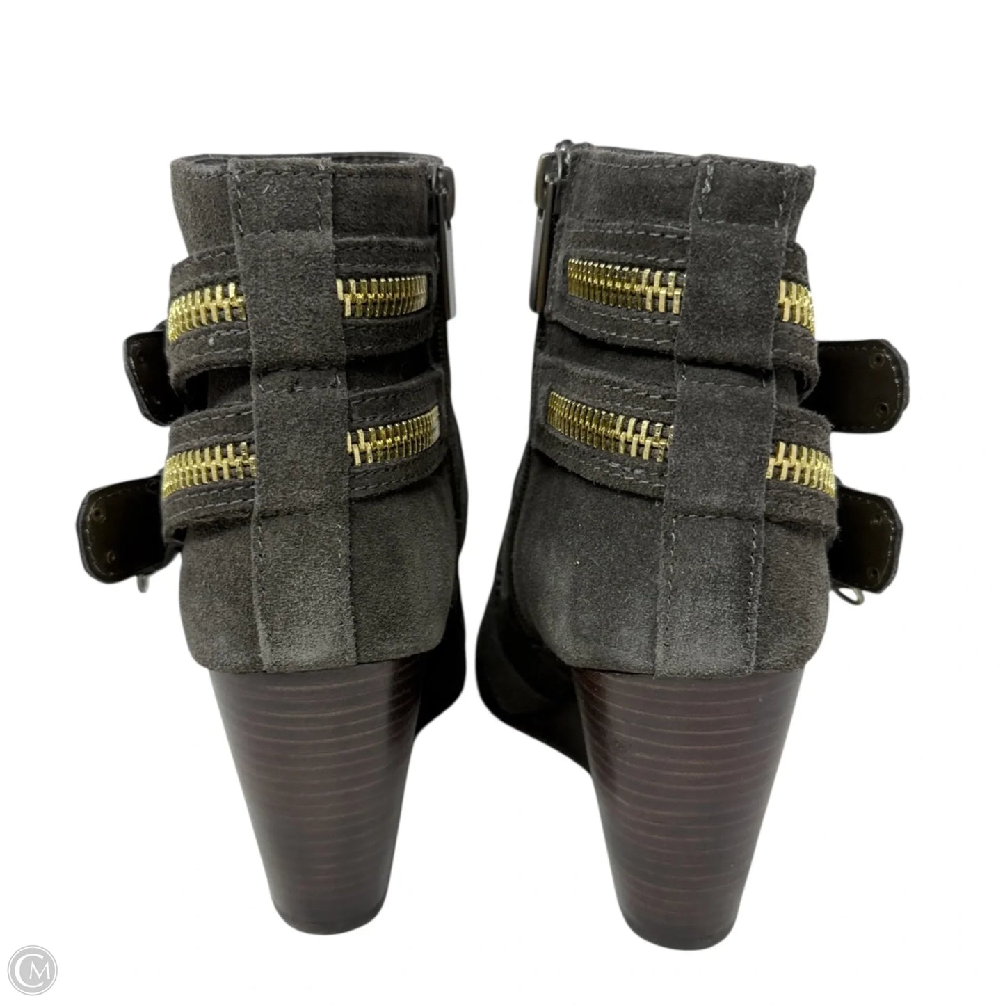 Suede Wedge Ankle Boots By Dolce Vita In Grey, Size: 8