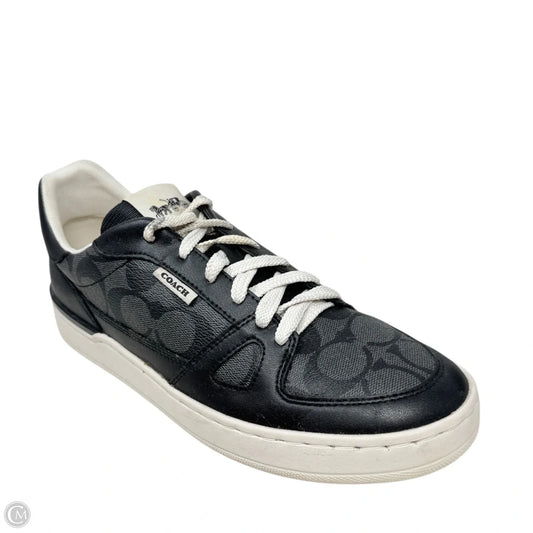 Clip Court Sneakers Designer By Coach In Black, Size: 9