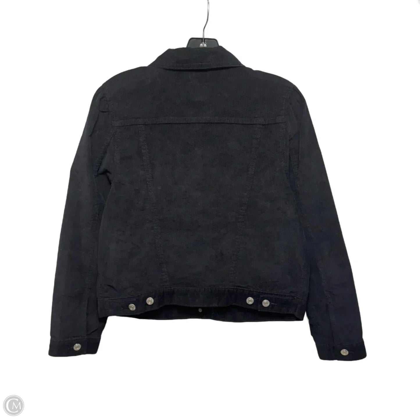 Puff Sleeve Corduroy Jacket By Gap In Black, Size: M