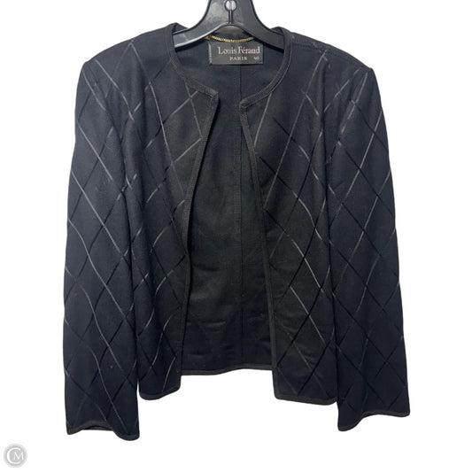 Wool Blazer By Louis Féraud In Black, Size: M