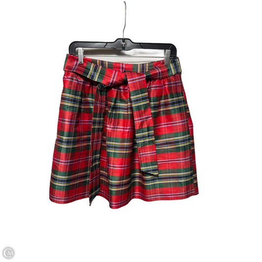 Skirt Mini & Short By Crown And Ivy In Plaid Pattern, Size: 6