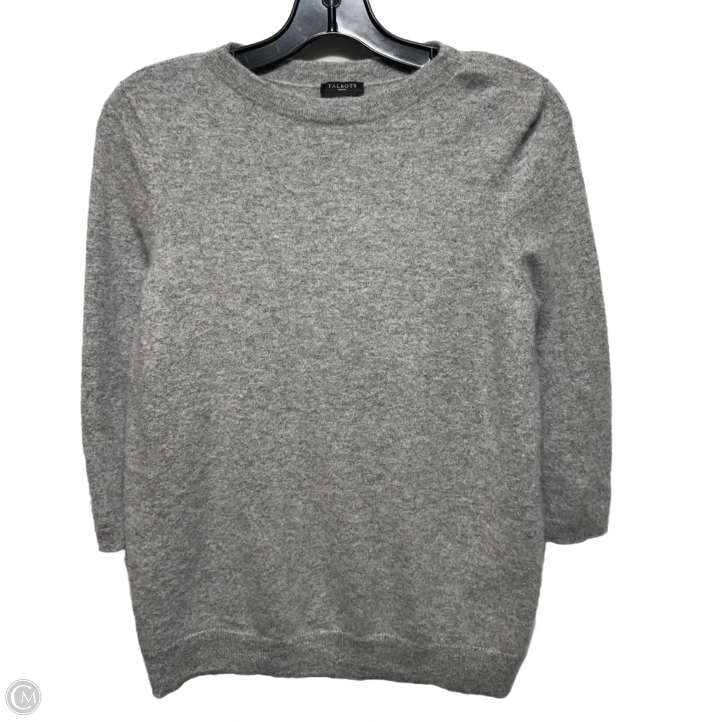 Sweater Cashmere By Talbots In Grey, Size: 1x