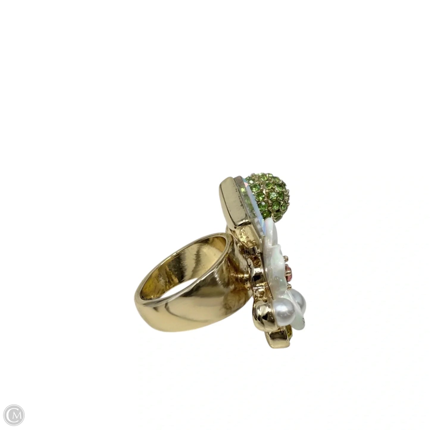 Fruit Flower Rhinestone Cluster Ring By Betsey Johnson, Size: 7.5