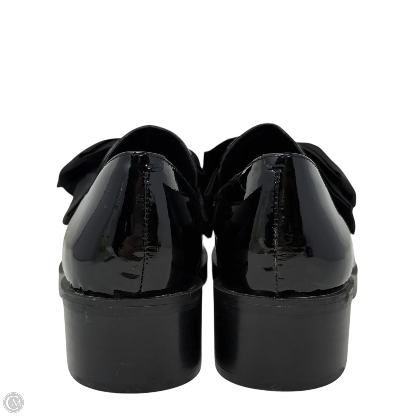 Camilia Bow Slip-On Loafers Designer By Karl Lagerfeld In Black, Size: 9