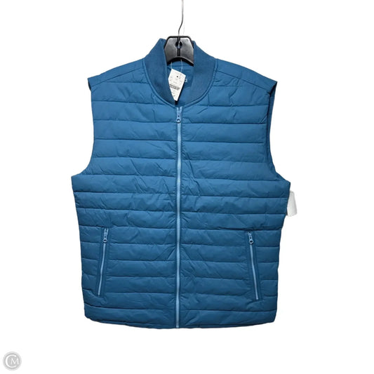 Vest Puffer & Quilted By J. Crew In Blue, Size: M