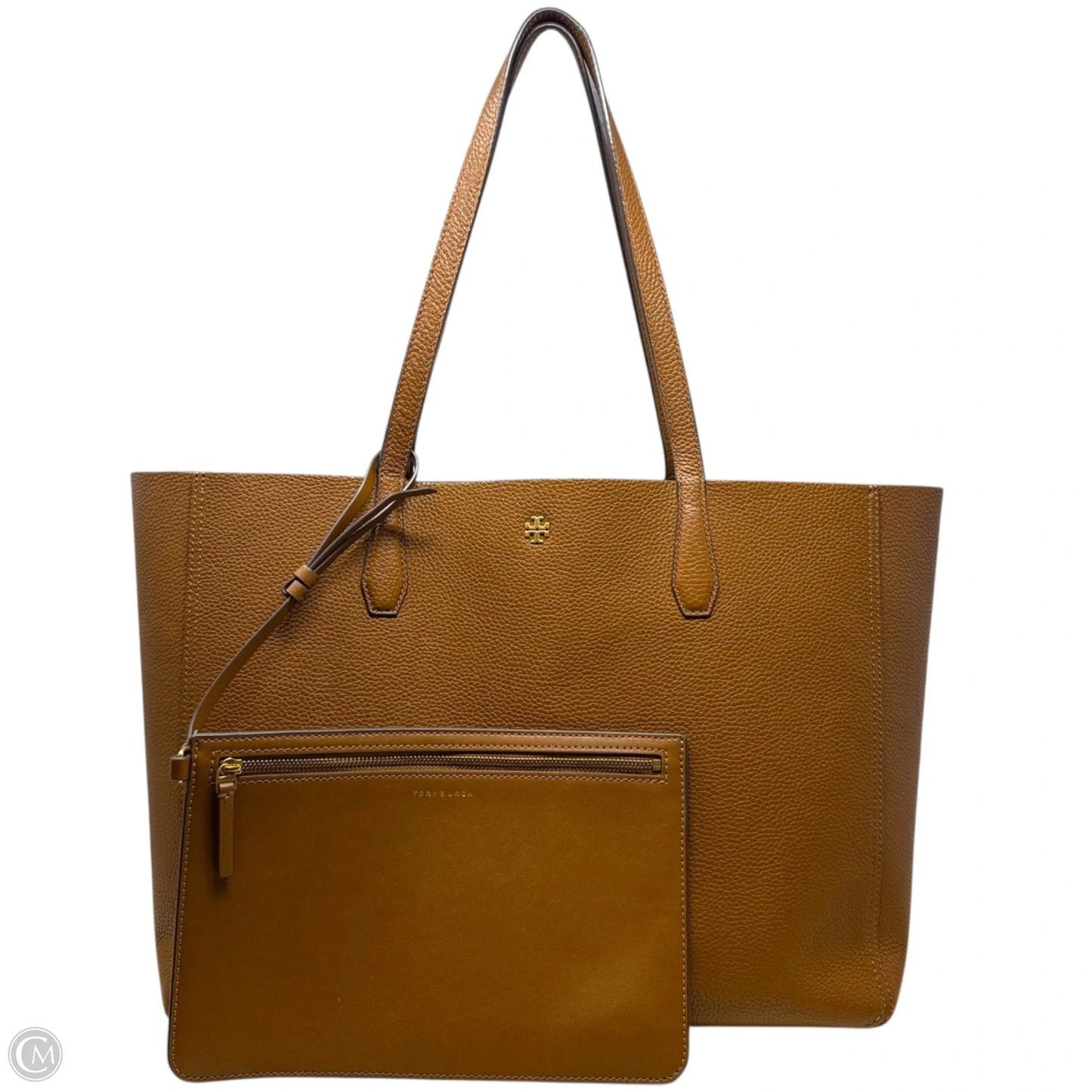 Blake Pebbled Leather Tote In Cortado/Pink Moon Designer By Tory Burch, Size: Large