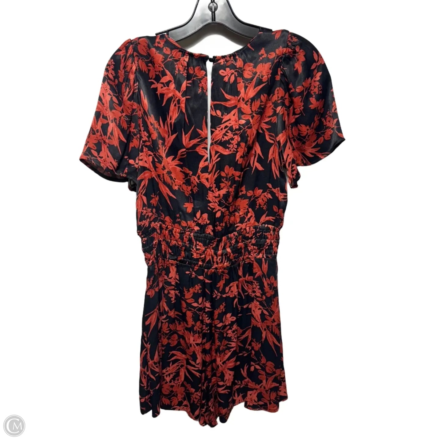 Romper By Anthropologie In Black & Orange, Size: S