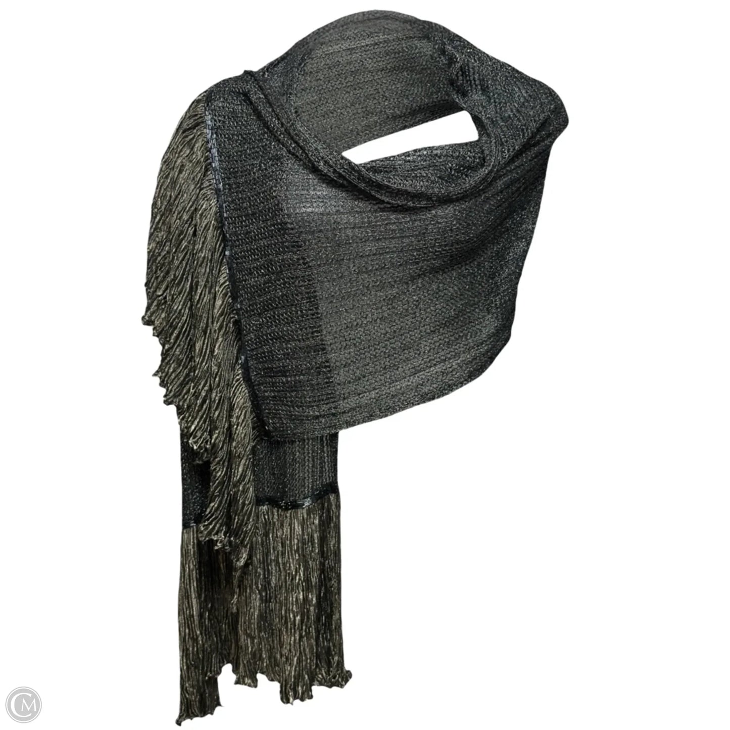 Metallic Silk Blend Kora Wrap By Badgley Mischka