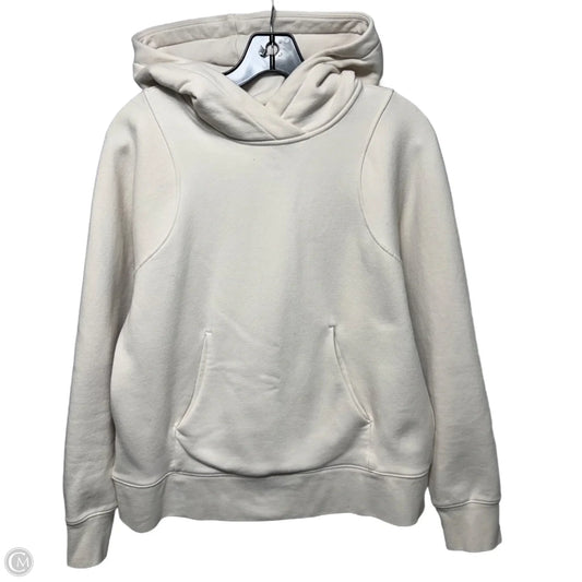 Athletic Sweatshirt Hoodie By Lululemon In Cream, Size: 6