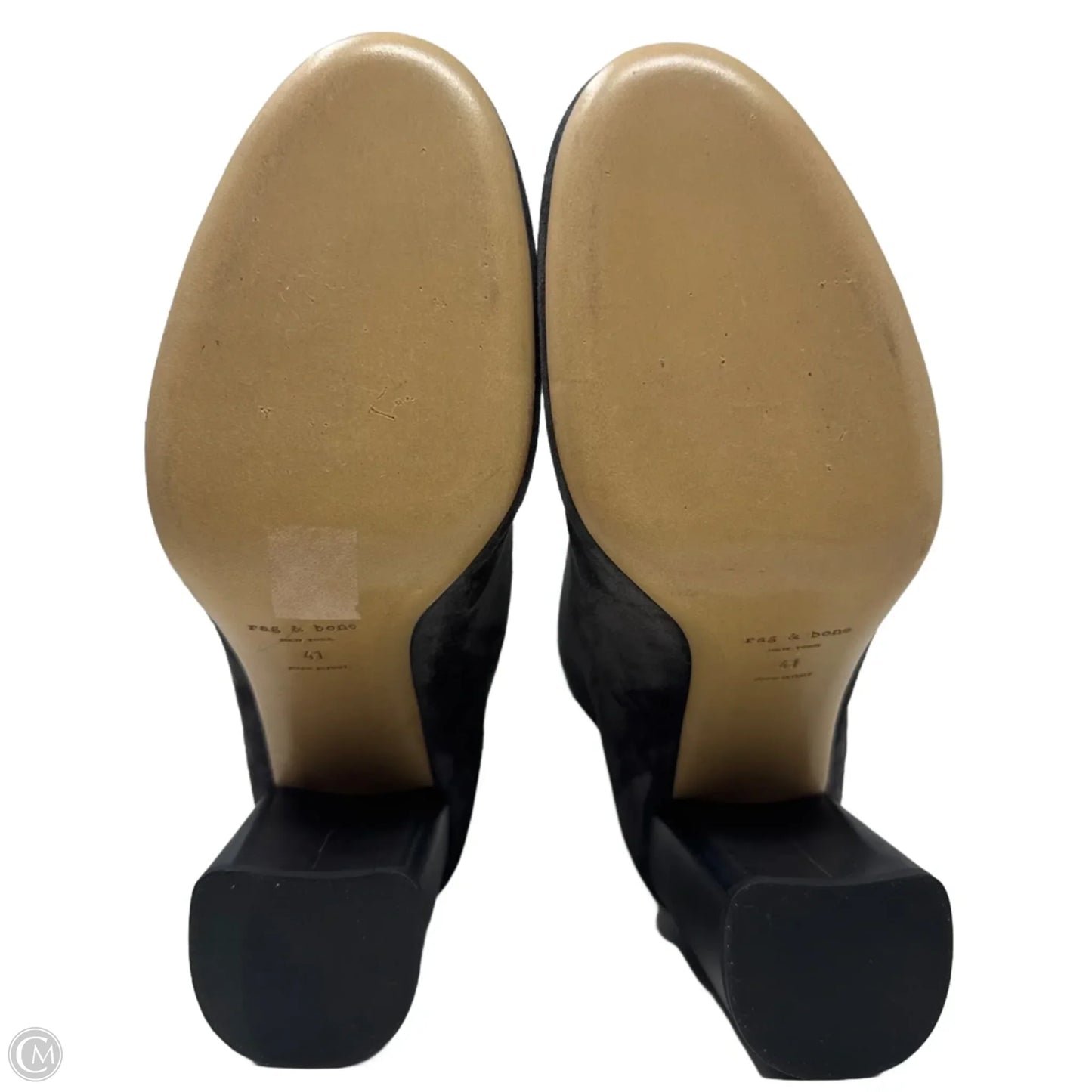 Agnes Suede Boots Ankle Heels By Rag And Bone In Grey, Size: 10 (41)