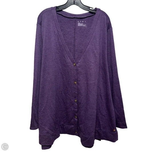 Cardigan By Livi Active In Purple  Size: 34/36
