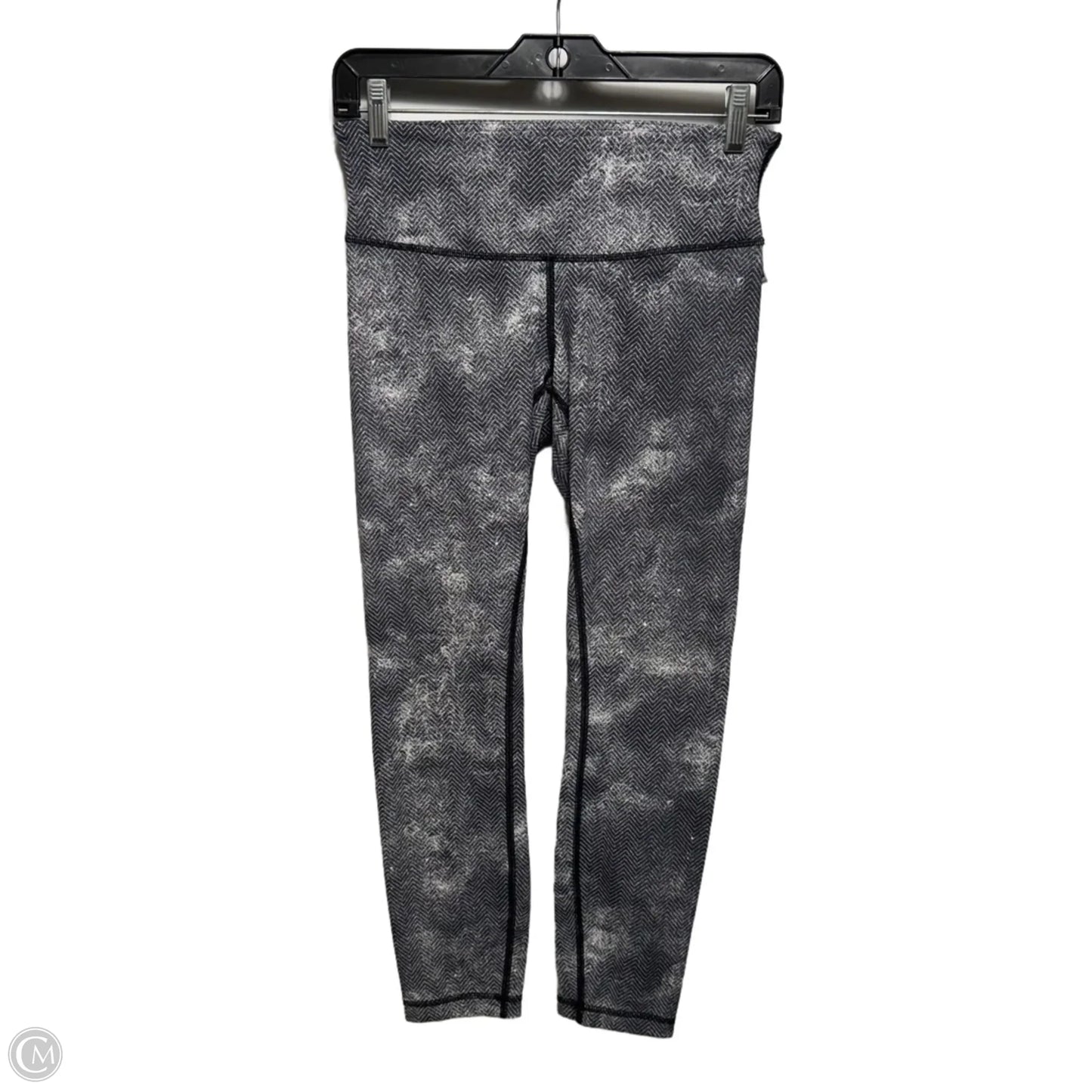 Athletic Leggings By Lululemon In Black & White, Size: 6