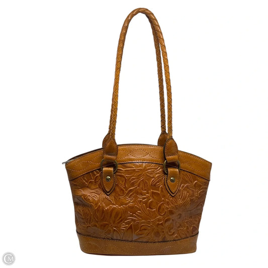 Zorita Tooled Leather Satchel Designer By Patricia Nash, Size: Medium