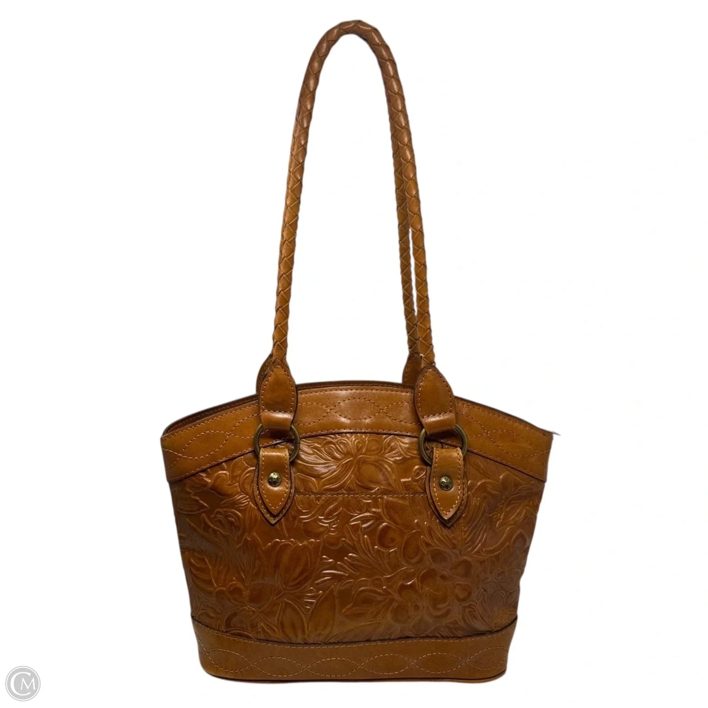Zorita Tooled Leather Satchel Designer By Patricia Nash, Size: Medium