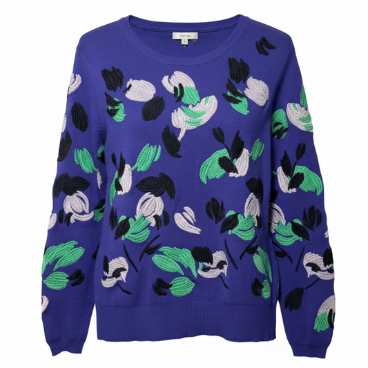 Embroidered Sweater By Tyler Boe In Purple, Size: S