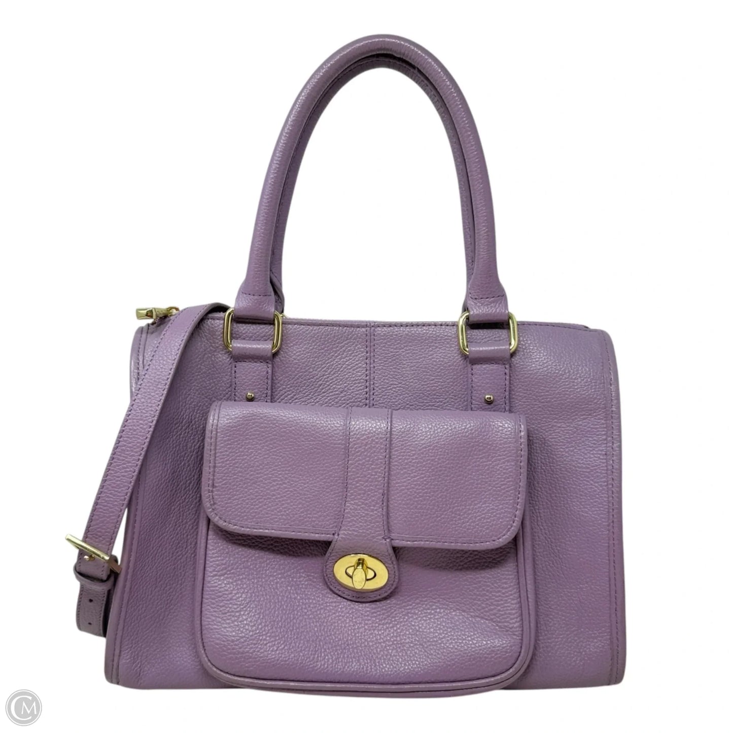 Kelly Leather Convertible Satchel By Ora Delphine, Size: Medium