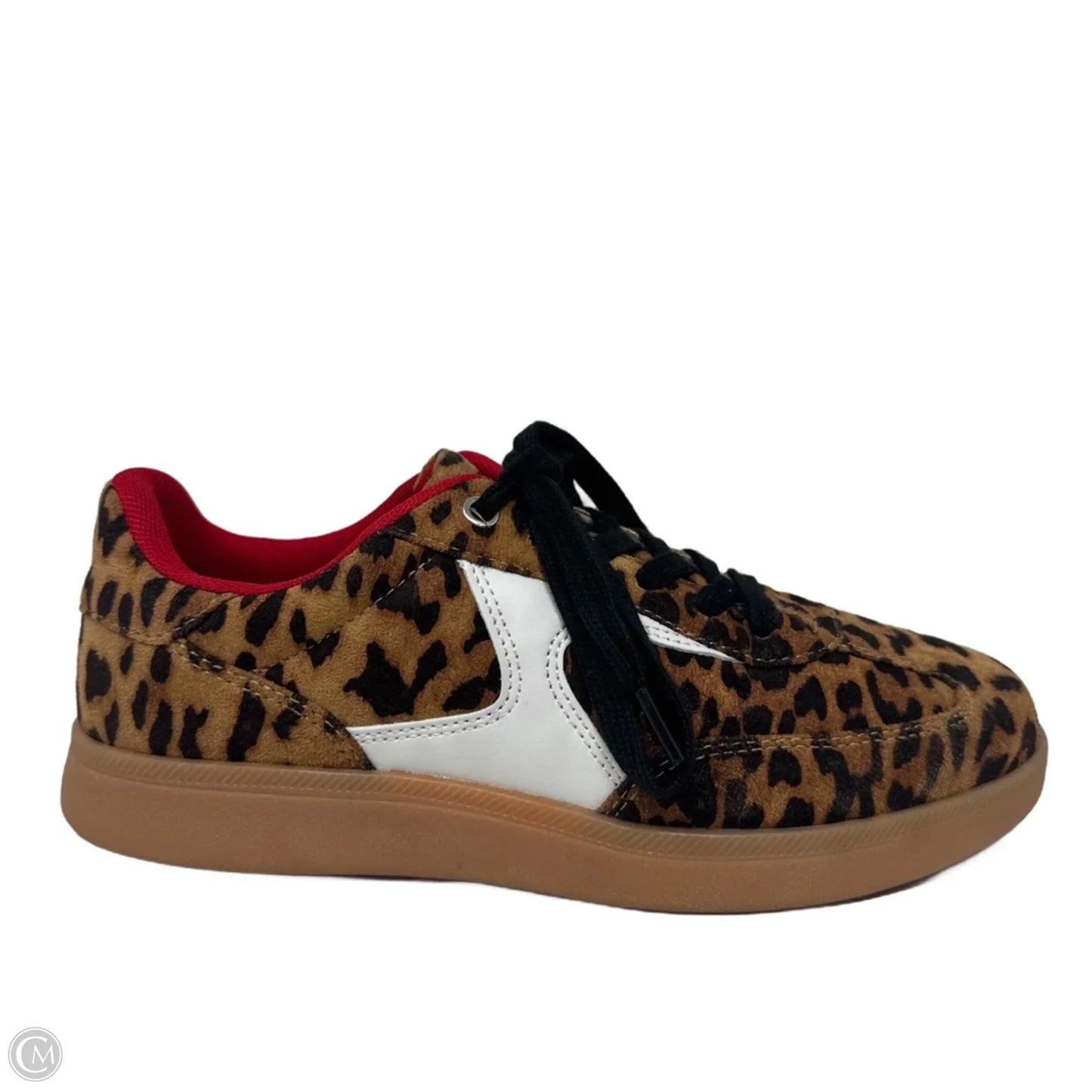 Leopard Print Low-top Sneakers By Nicole Miller In Animal Print, Size: 7.5